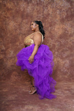 Load image into Gallery viewer, Royalty Hi low Skirt Set