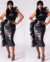 Load image into Gallery viewer, Cynthia Bailey (Actor) in Leather Dress