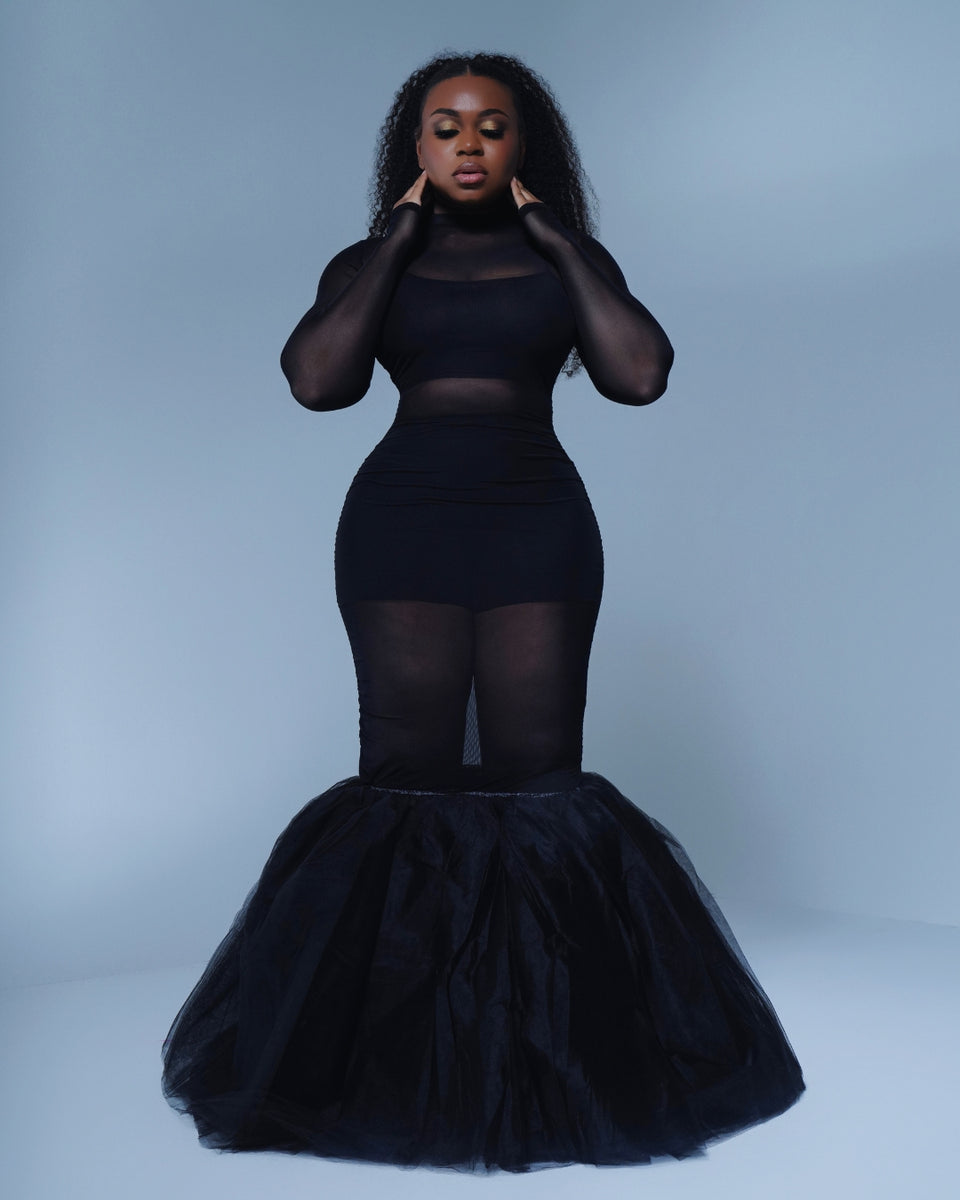 Oyemwen Turn Heads One Shoulder Tutu Dress (Custom Colors Available)