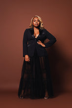 Load image into Gallery viewer, Blazer and Sheer Skirt