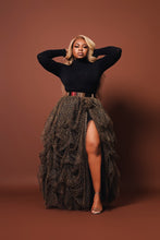Load image into Gallery viewer, Cheetah Hi Slit Skirt Set