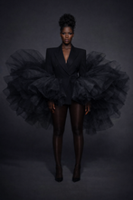 Load image into Gallery viewer, The Noire Empress Tulle Power Suit