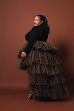Load image into Gallery viewer, Cheetah Orchid Skirt Set