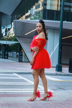 Load image into Gallery viewer, Red Blazer Dress