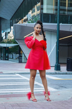 Load image into Gallery viewer, Red Blazer Dress