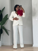 Load image into Gallery viewer, White Polkadot Tulle Power Suit