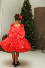Load image into Gallery viewer, Custom made Kids Red sequins dress