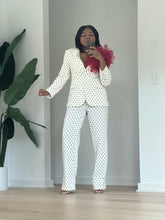 Load image into Gallery viewer, White Polkadot Tulle Power Suit