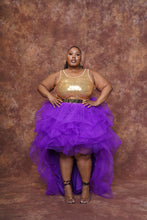 Load image into Gallery viewer, Royalty Hi low Skirt Set