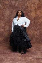 Load image into Gallery viewer, Black Swan Cascade Skirt
