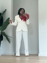 Load image into Gallery viewer, White Polkadot Tulle Power Suit
