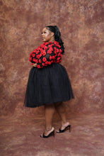 Load image into Gallery viewer, Midnight Rosette Tulle Set
