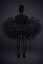 Load image into Gallery viewer, The Noire Empress Tulle Power Suit