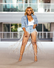 Load image into Gallery viewer, Beyonce Renaissance Concert Fringe Shorts