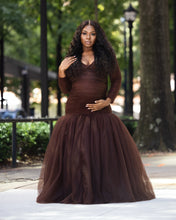 Load image into Gallery viewer, Fall Brown Dress