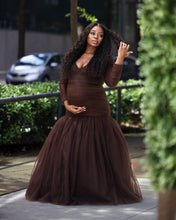 Load image into Gallery viewer, Fall Brown Dress