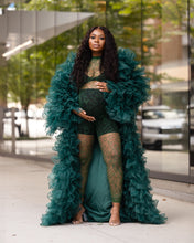 Load image into Gallery viewer, Green Organza Sheer Set