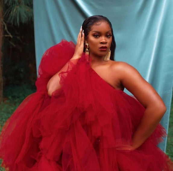 Ari Lennox in Ruby Veronica Dress