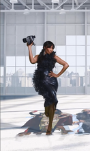 Load image into Gallery viewer, Cynthia Bailey (Actor) in Leather Dress