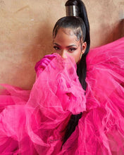 Load image into Gallery viewer, Christina Milian (Actress) in Fuchsia Orchid Dress
