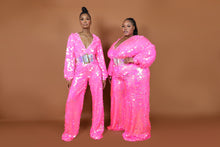 Load image into Gallery viewer, Custom Birthday Jumpsuit in Pink