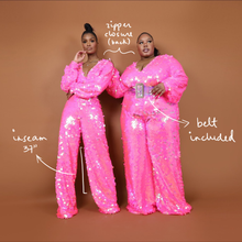 Load image into Gallery viewer, Custom Birthday Jumpsuit in Pink