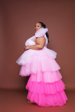 Load image into Gallery viewer, Pink Ombré Bow Skirt Set