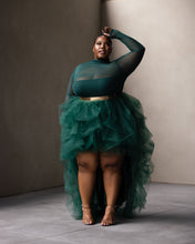 Load image into Gallery viewer, Fall Emerald Turtleneck Orchid Skirt Set