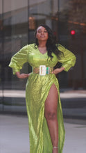 Load and play video in Gallery viewer, Business in front, Party in the back Neon Sequins Birthday Dress