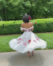 Load and play video in Gallery viewer, Custom Made Rose Garden Dress
