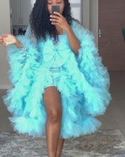 Load and play video in Gallery viewer, Custom made Mini Tulle Robe