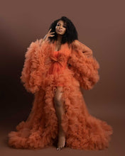 Load image into Gallery viewer, Custom made Autumn Tulle Robe