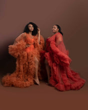 Load image into Gallery viewer, Custom made Autumn Tulle Robe