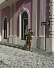 Load and play video in Gallery viewer, Forbidden Garden Draped Mini Dress