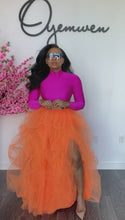 Load and play video in Gallery viewer, Spring Colors Hi Slit Turtleneck Skirt Set