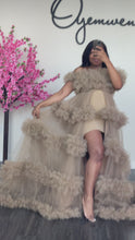 Load and play video in Gallery viewer, Off shoulder tiered Tulle Dress