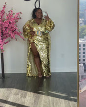 Load and play video in Gallery viewer, Custom Birthday Dress in Gold