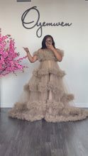 Load and play video in Gallery viewer, Off shoulder tiered Tulle Dress