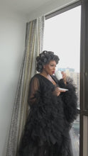 Load and play video in Gallery viewer, Tulle Robe With A Train