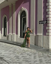 Load and play video in Gallery viewer, Forbidden Garden Draped Mini Dress