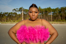 Load image into Gallery viewer, Fuchsia Tube swimsuit top