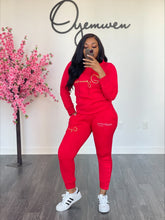 Load image into Gallery viewer, Holiday Edit Hooded Luxe Leisure Sweat Set