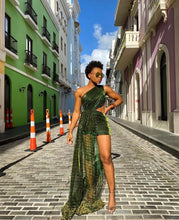Load image into Gallery viewer, Forbidden Garden Draped Mini Dress