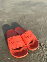 Load image into Gallery viewer, Orange One Shoulder swimsuit