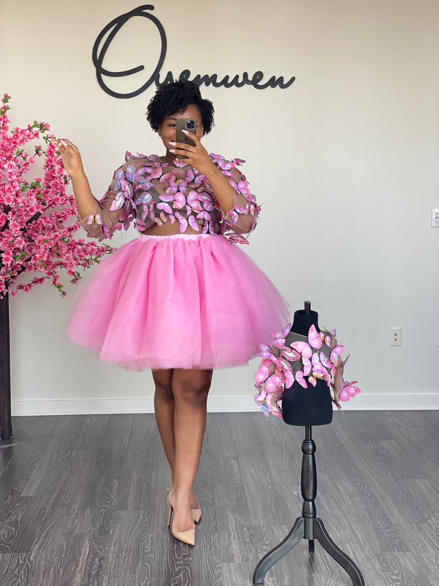 トップス m.me.eme Candy sleeve tulle tops pink mmeeme Candy sleeve tulle tops ピンク m.me.eme Candy sleeve tulle