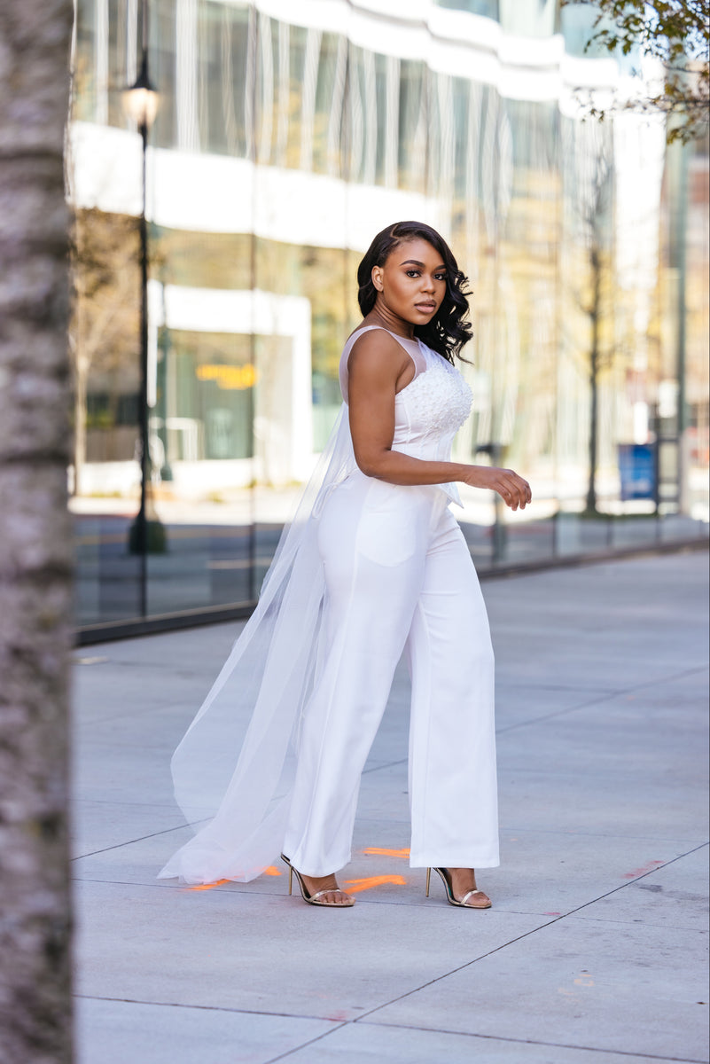 Oyemwen Silver Back to Business Sequin Power Suit (As Worn by Serayah) main image 1