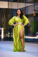 Load image into Gallery viewer, Business in front, Party in the back Neon Sequins Birthday Dress