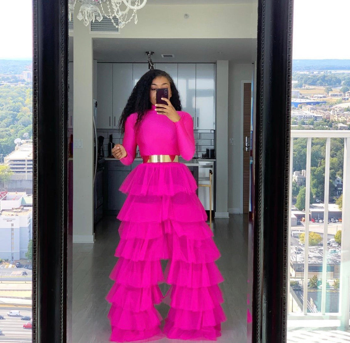 Oyemwen Candy Rainbow Tulle Pants