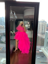 Load image into Gallery viewer, Fuchsia orchid skirt set