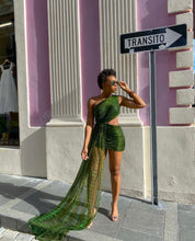 Load image into Gallery viewer, Forbidden Garden Draped Mini Dress